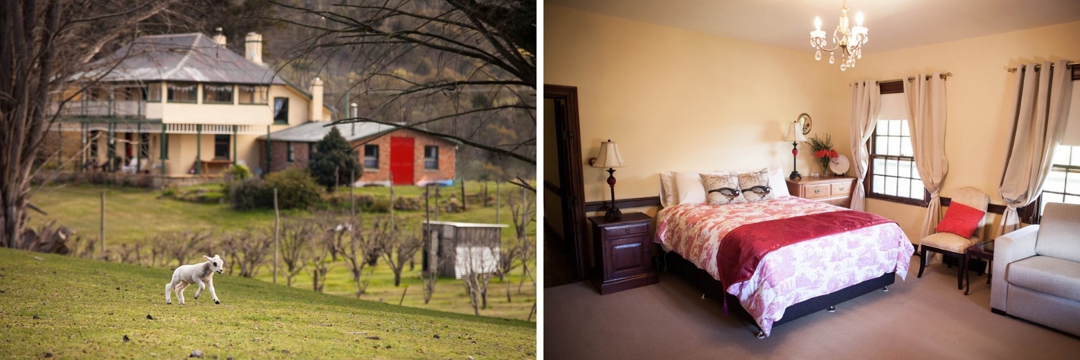 Stanton Farmhouse in the Derwent Valley is the perfect Derwent Valley accommodation on your Lap of Tasmania road trip