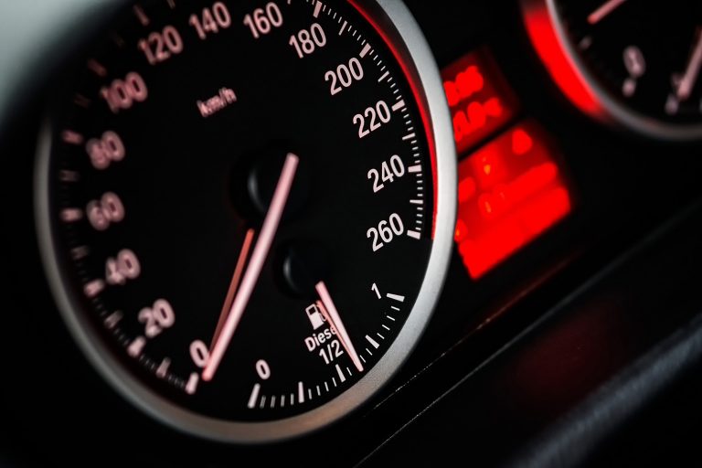 An odometer records your Tasmania driving times and distances on your Lap of Tasmania Road Trip