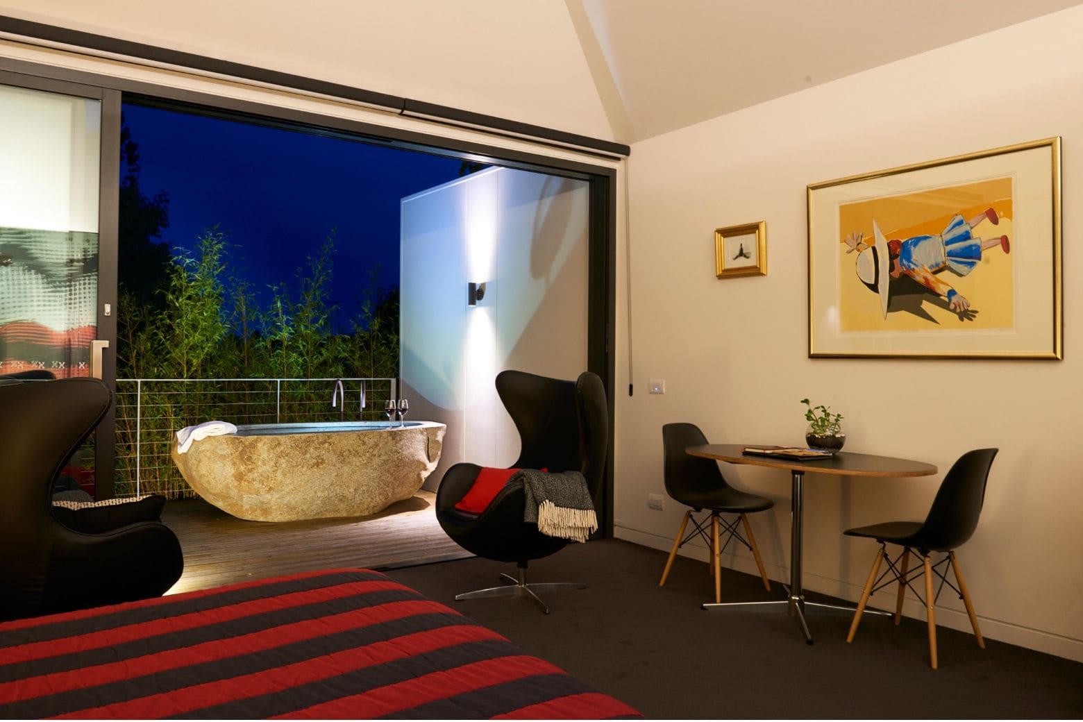 Luxury bedroom at the Hatherley Birrell Collection - Launceston Accommodation - Tasmania Road Trip
