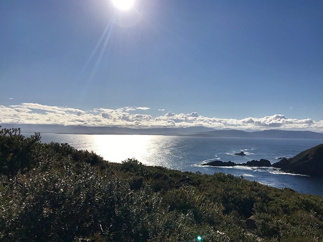 The view from Bruny Island Lighthouse