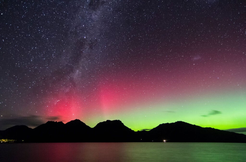 Southern Lights in Tasmania - Freycinet and The Hazards