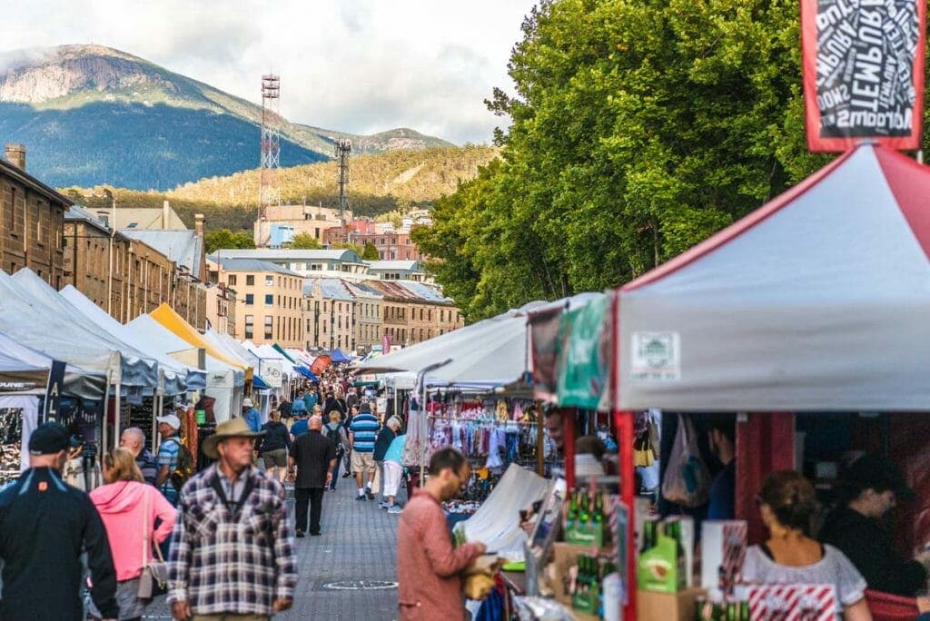 Tasmania Itinerary 21 Days - Tasmania's Best Bed and Breakfast Trail - Salamanca Market